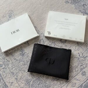 Dior Beauty Makeup Mesh Black Flash Large Pouch Gift with Box - Authentic